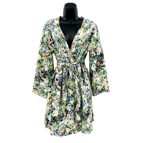 plum pretty sugar green blue robe - Picture 1 of 4